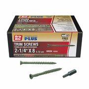 TINKERTOOLS 2.25 in. No.9 Star Trim Head Deck Screw, Ceramic Coated, 12PK TI3308675